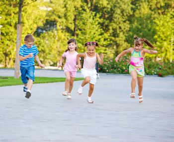 kids running at the liberty townhomes in golden valley mn